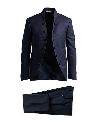 CORNELIANI Suits Navy blue 80% Virgin Wool, 20% Silk