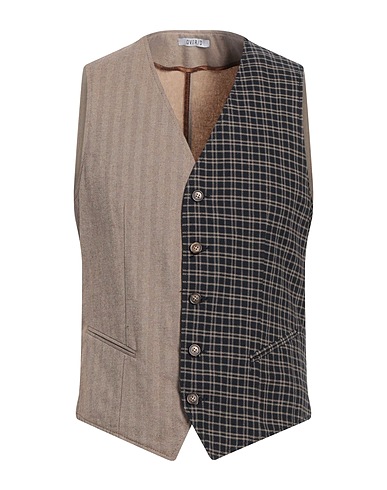 OVER/D Panciotto Beige 70% Poliestere, 15% Lana, 15% Viscosa