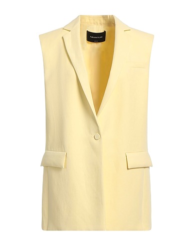 FABIANA FILIPPI Blazer Pastel yellow 64% Viscose, 36% Linen