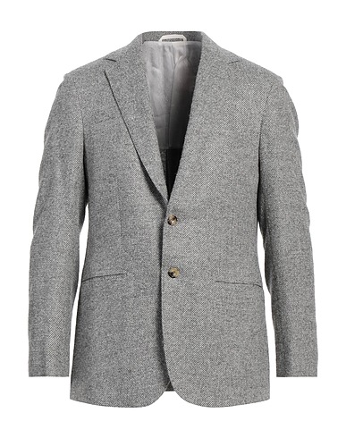 SARTORIA NAPOLETANA Napoli Blazer Grey 46% Wool, 32% Silk, 16% Alpaca wool, 4% Cashmere, 2% Elastane