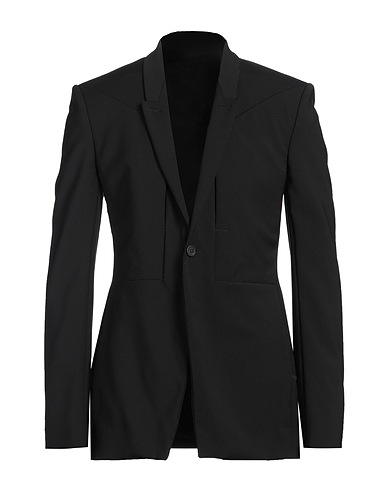 RICK OWENS Blazer Black 100% Virgin Wool