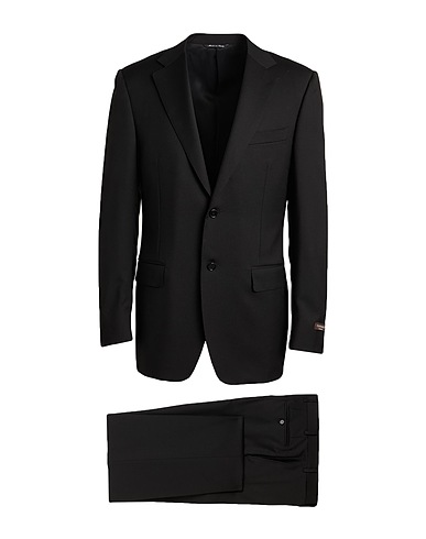 CANALI Suits Black 100% Virgin Wool