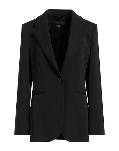 SEVENTY VENEZIA Blazer Black 95% Polyester, 5% Elastane