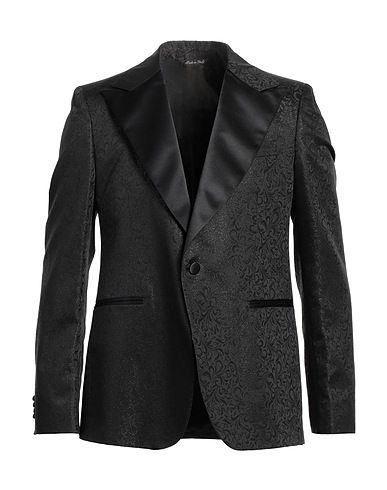 BRIAN DALES Veste Noir 87% Acétate, 8% Polyester, 5% Polyamide
