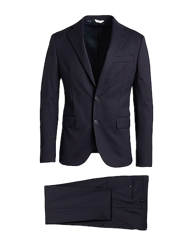 BRIAN DALES Suits Midnight blue 54% Polyester, 44% Wool, 2% Elastane