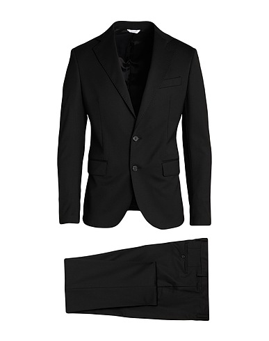 BRIAN DALES Suits Charcoal 54% Polyester, 44% Wool, 2% Elastane