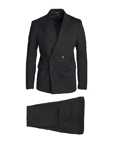 BRIAN DALES Suits Black 54% Polyester, 44% Wool, 2% Elastane