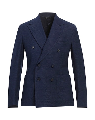 BRIAN DALES Blazer Blue 98% Wool, 2% Elastane