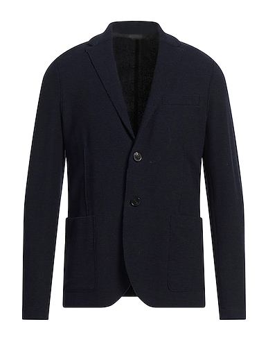 HARRIS WHARF LONDON Blazer Navy blue 88% Cotton, 12% Cupro