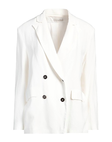ANTONELLI Blazer White 73% Viscose, 27% Linen
