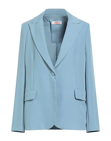 KONTATTO Blazer Sky blue 97% Polyester, 3% Elastane