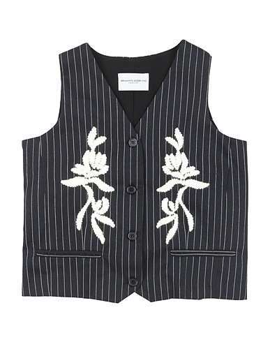 ERMANNO SCERVINO JUNIOR Vest Black 71% Polyester, 29% Cotton