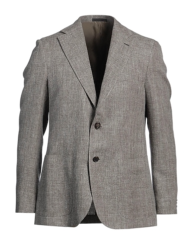 CARUSO Blazer Khaki 55% Cotton, 45% Linen