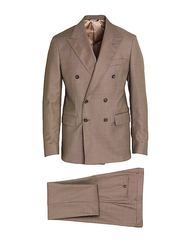 BRIAN DALES Suits Khaki 100% Wool