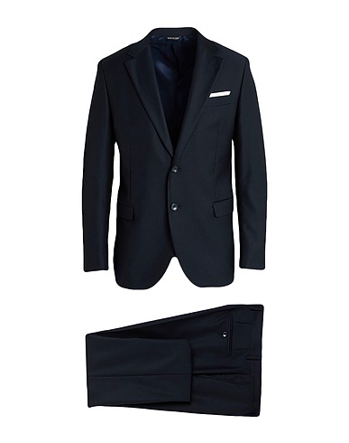 MANUEL RITZ Suits Midnight blue 81% Polyester, 17% Viscose, 2% Elastane