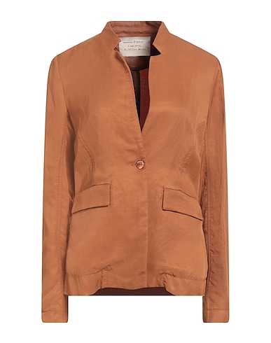 ALESSIA SANTI Blazer Camel 77% Viscose, 23% Linen