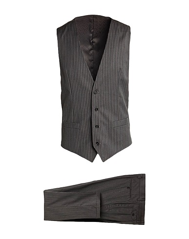 DOLCE&GABBANA Suits Charcoal 97% Virgin Wool, 3% Elastane