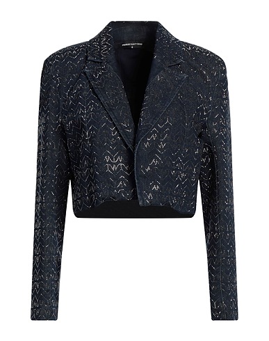 PATRIZIA PEPE Blazer Blue 99% Cotton, 1% Elastane