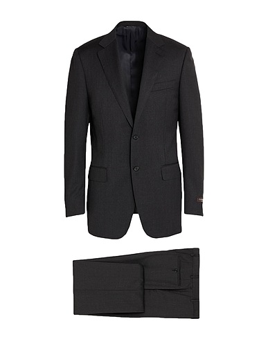 CANALI Suits Charcoal 100% Virgin Wool