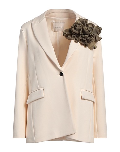 SOUVENIR Blazer Cream 67% Viscose, 28% Polyamide, 5% Elastane