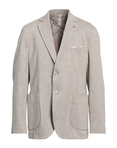 SEINSE Blazer Light grey 55% Linen, 27% Polyester, 16% Viscose, 2% Elastane