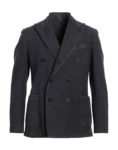 SANTANIELLO Blazer Charcoal 69% Cotton, 31% Linen