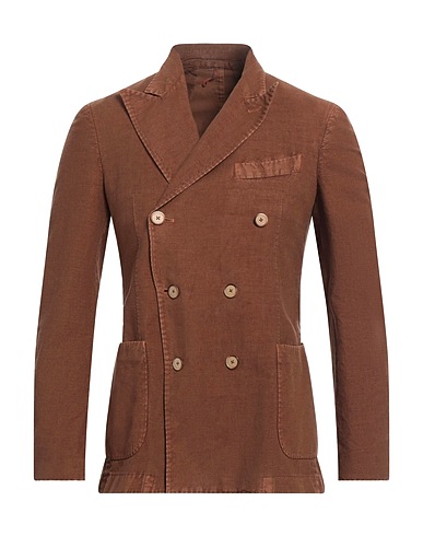 SANTANIELLO Blazer Brown 69% Cotton, 31% Linen