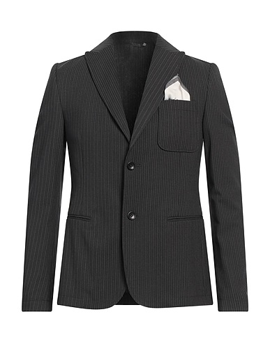 DANIELE ALESSANDRINI Blazer Charcoal 65% Polyester, 33% Viscose, 2% Elastane