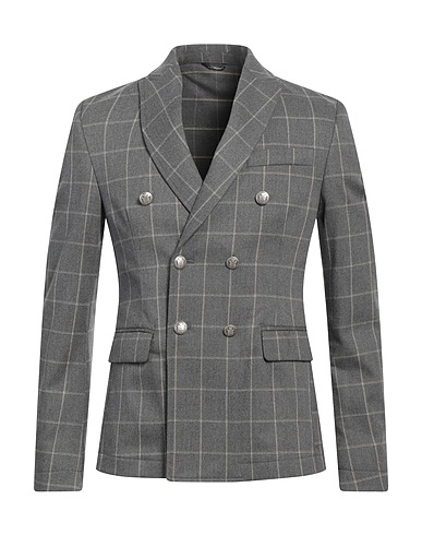 DANIELE ALESSANDRINI Blazer Grey 80% Polyester, 20% Viscose