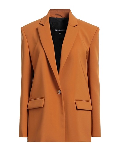 PATRIZIA PEPE Blazer Mustard 97% Polyester, 3% Elastane