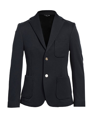 GREY DANIELE ALESSANDRINI Blazer Navy 95% Polyester, 5% Elastane