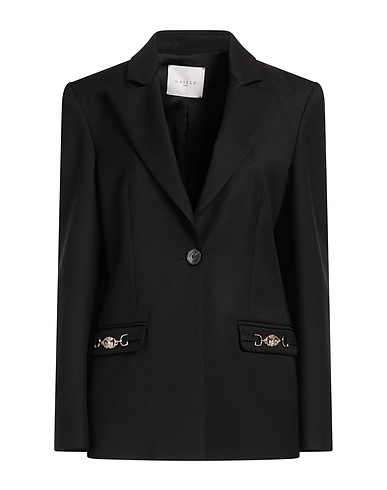 GAëLLE Paris Blazer Black 66% Polyester, 31% Viscose, 3% Elastane
