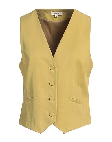 SUNCOO Waistcoat Lime green 75% Lyocell, 25% Linen