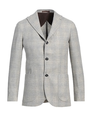 BARBA Napoli Blazer Grey 93% Virgin Wool, 7% Cashmere