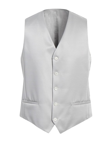 CC COLLECTION CORNELIANI Waistcoat Light grey 54% Polyester, 46% Wool