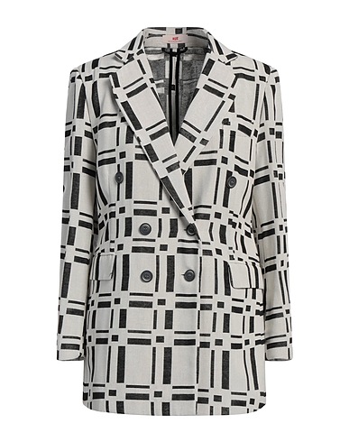ROSSOPURO Jackett Off white 45% Viskose, 38% Baumwolle, 14% Polyester, 3% Andere Fasern