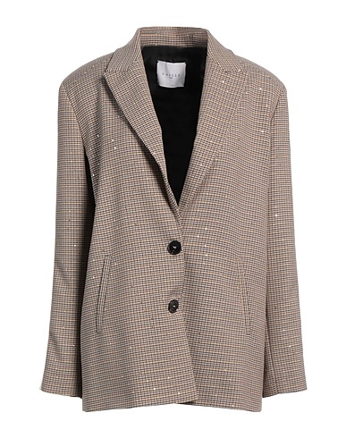 GAëLLE Paris Blazer Beige 79% Polyester, 18% Rayon, 3% Metal