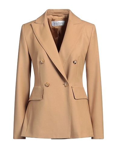 MAX MARA Giacca Cammello 100% Lana Vergine