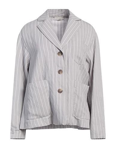 KILTIE Blazer Light grey 90% Viscose, 10% Polyester