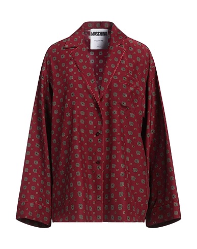 MOSCHINO Patterned shirts & blouses COUTURE Burgundy 100% Silk