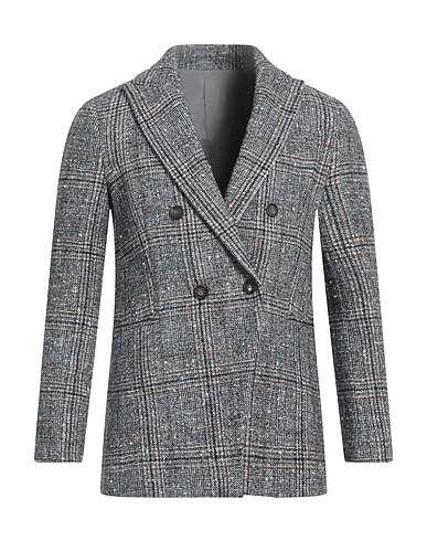 BRUNELLO CUCINELLI Blazer Midnight blue 63% Virgin Wool, 25% Alpaca wool, 12% Polyamide