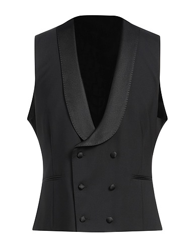 LARDINI Panciotto Nero 97% Lana, 3% Elastan