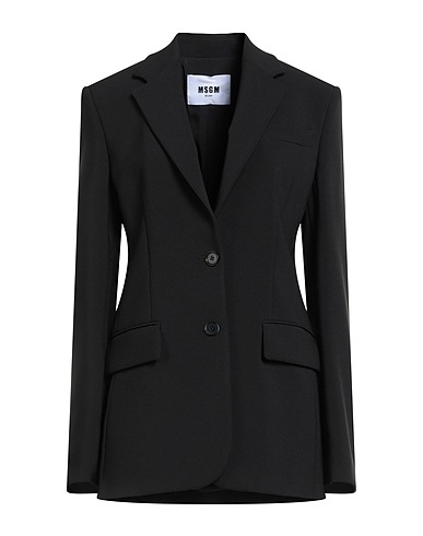 MSGM Blazer NERO 93% Polyester, 7% Elastane