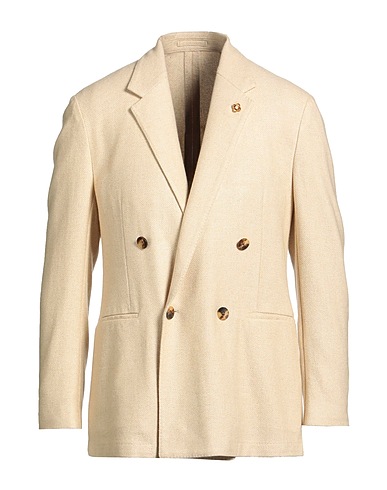 LARDINI Blazer Cream 50% Cashmere, 50% Silk