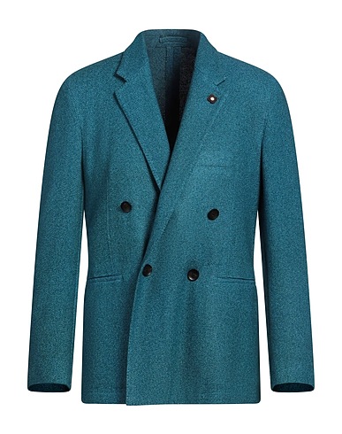 LARDINI Blazer Turchese 50% Cachemire, 50% Seta