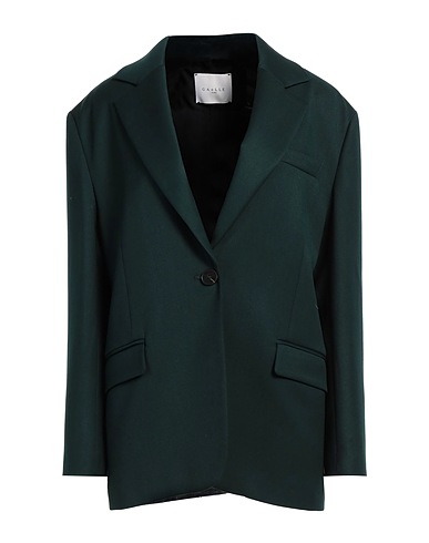 GAëLLE Paris Blazer Dark green 66% Polyester, 31% Viscose, 3% Elastane