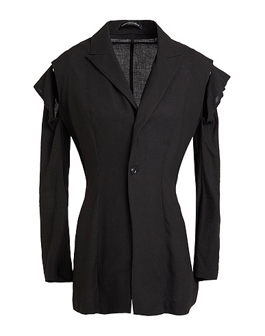 Y'S YOHJI YAMAMOTO Blazer Black 85% Rayon, 15% Linen
