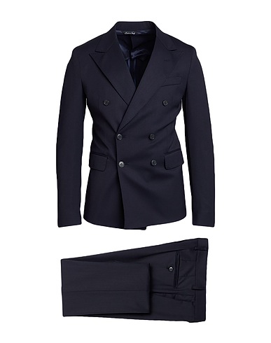 BRIAN DALES Suits Midnight blue 54% Polyester, 44% Wool, 2% Elastane