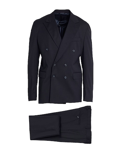 BRIAN DALES Trajes Negro 54% Poliéster, 44% Lana, 2% Elastán