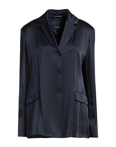'S MAX MARA Blazer Navy blue 64% Acetate, 36% Viscose